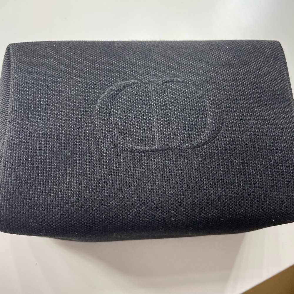 Dior pouch in black cotton